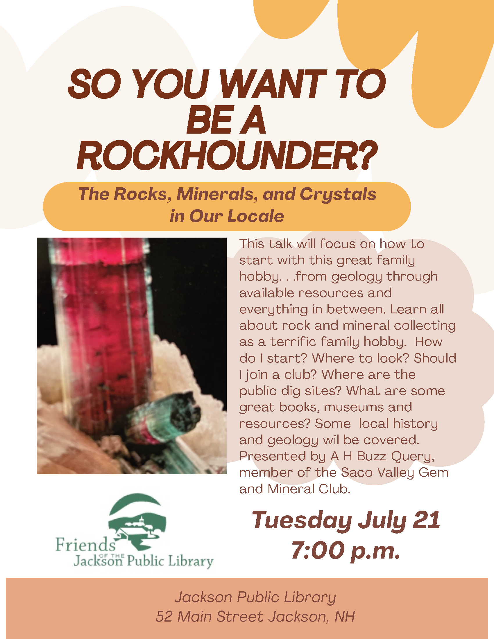 So You Want to be a Rockhounder? The Rocks, Minerals, and Crystals in our Locale